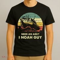 Need An Ark I Noah Guy Christian Jesus Retro Funny T-Shirt thumb 3