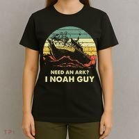 Need An Ark I Noah Guy Christian Jesus Retro Funny T-Shirt thumb 4