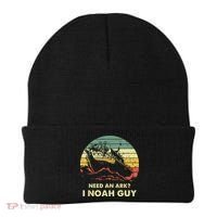 Need An Ark I Noah Guy Christian Jesus Retro Funny Beanie thumb 0