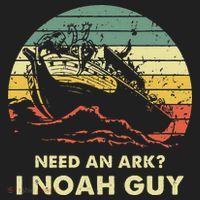Need An Ark I Noah Guy Christian Jesus Retro Funny Beanie thumb 2