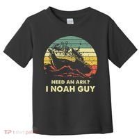 Need An Ark I Noah Guy Christian Jesus Retro Funny Toddler T-Shirt thumb 0
