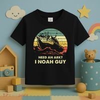 Need An Ark I Noah Guy Christian Jesus Retro Funny Toddler T-Shirt thumb 3