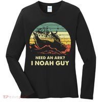 Need An Ark I Noah Guy Christian Jesus Retro Funny Women's Long Sleeve Shirt thumb 0