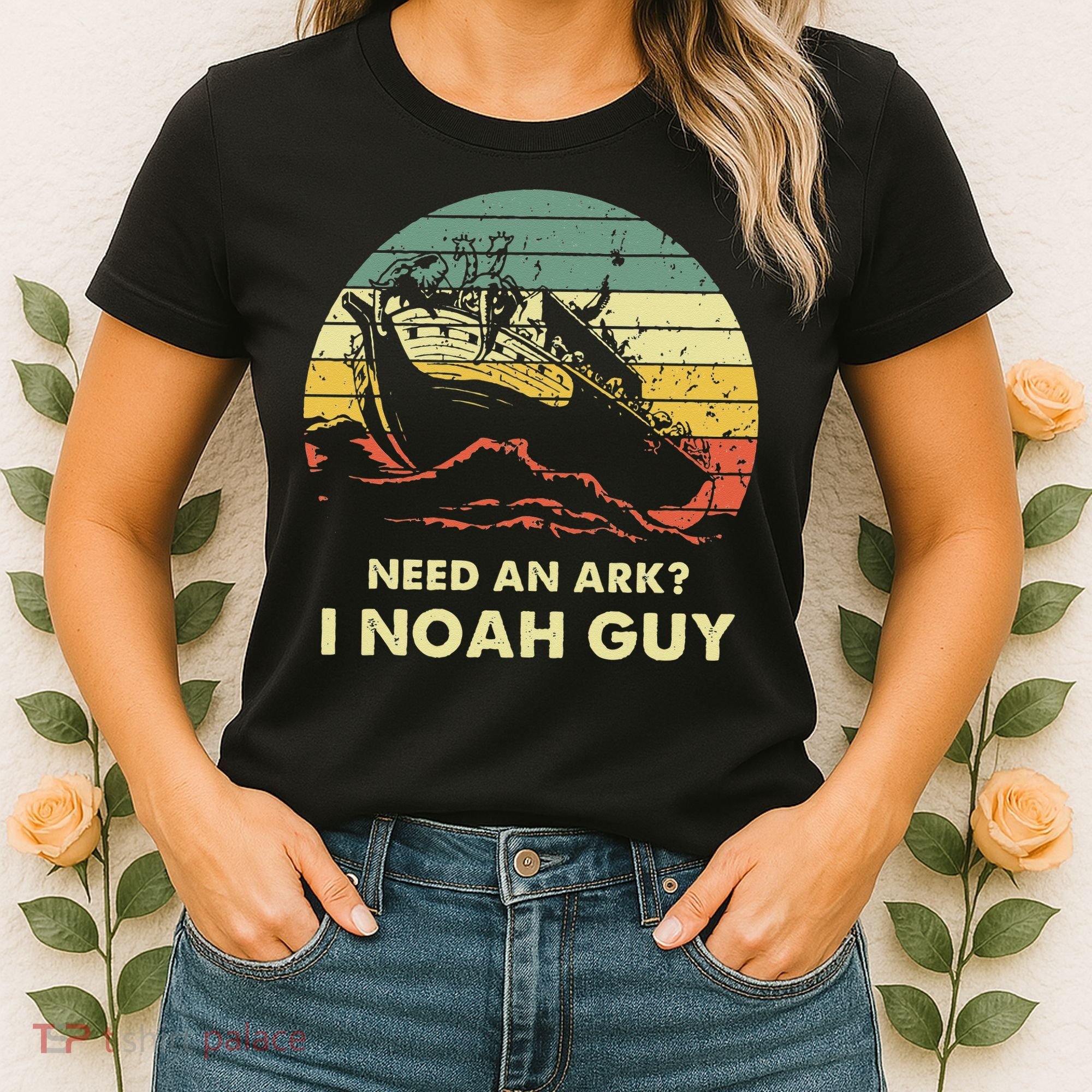 Need An Ark I Noah Guy Christian Jesus Retro Funny Women's T-Shirt