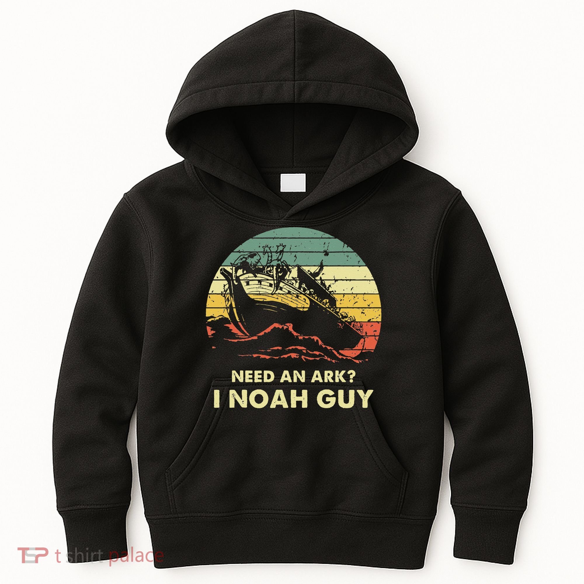 Need An Ark I Noah Guy Christian Jesus Retro Funny Kids Hoodie