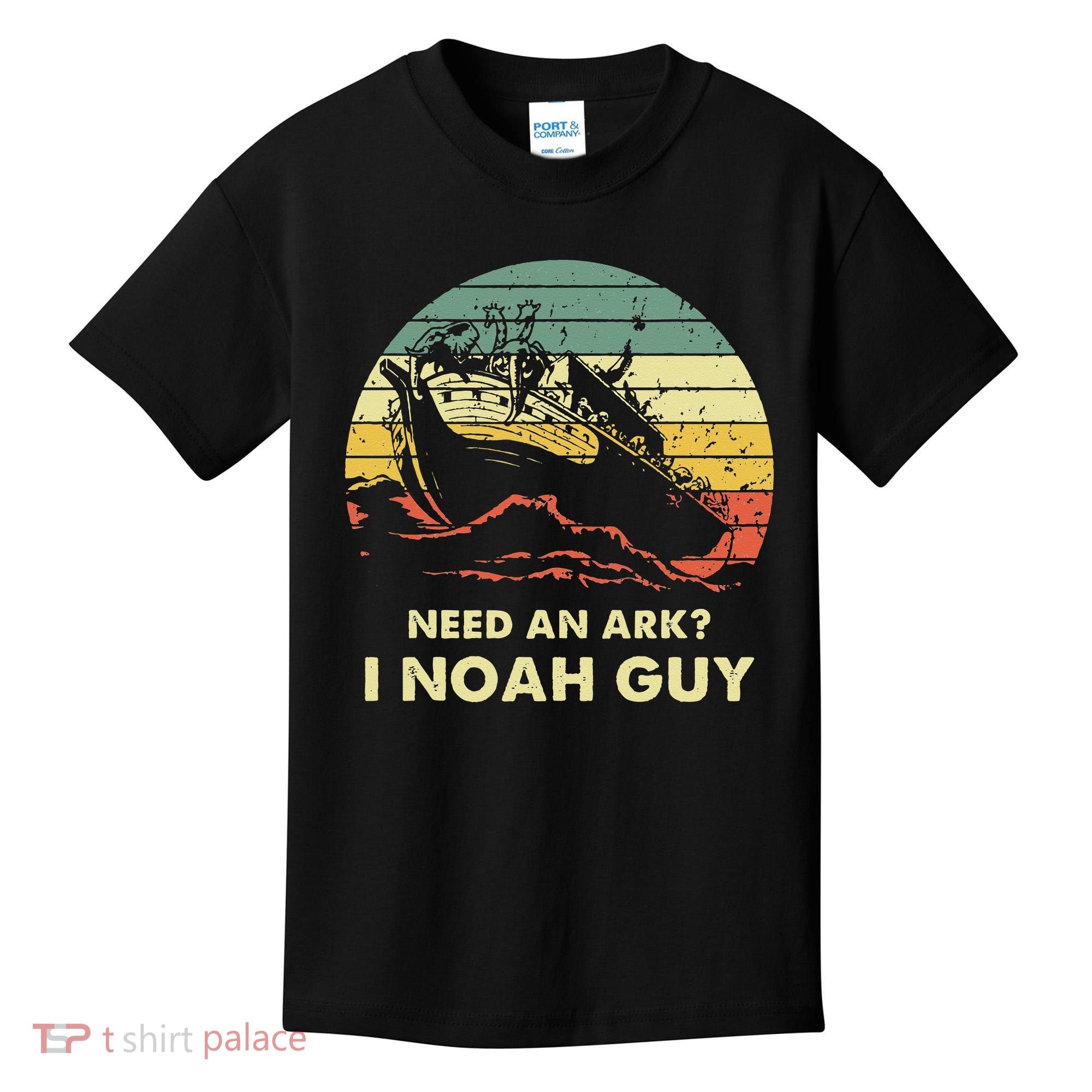 Need An Ark I Noah Guy Christian Jesus Retro Funny Kids T-Shirt