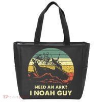 Need An Ark I Noah Guy Christian Jesus Retro Funny Tote Bag thumb 0