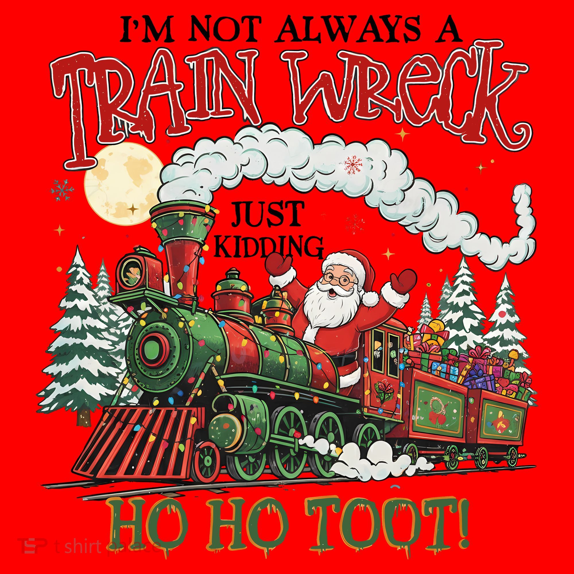 Not Always A Train Wreck Christmas Funny Santa Santa Hat