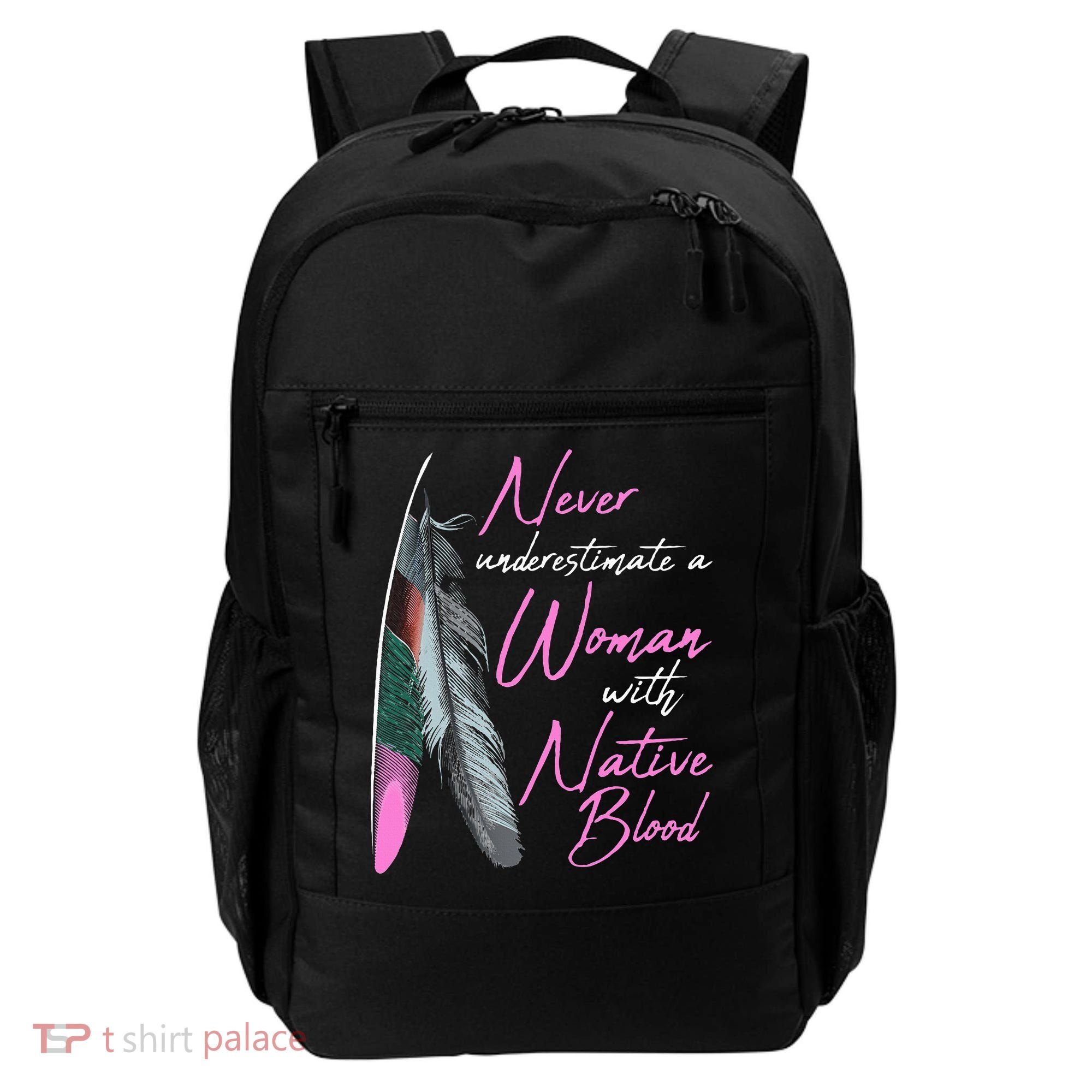 Native American A Woman With Native Blood American Backpack