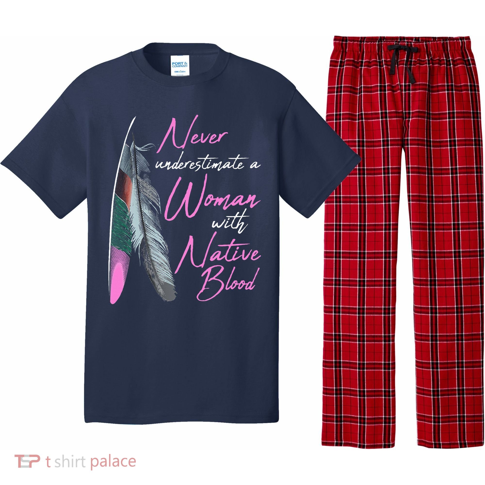 Native American A Woman With Native Blood American Pajama Set