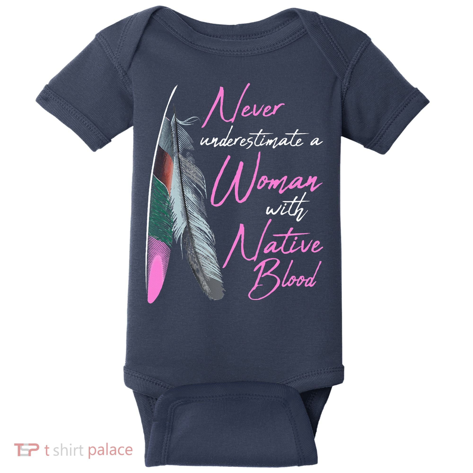 Native American A Woman With Native Blood American Baby Bodysuit