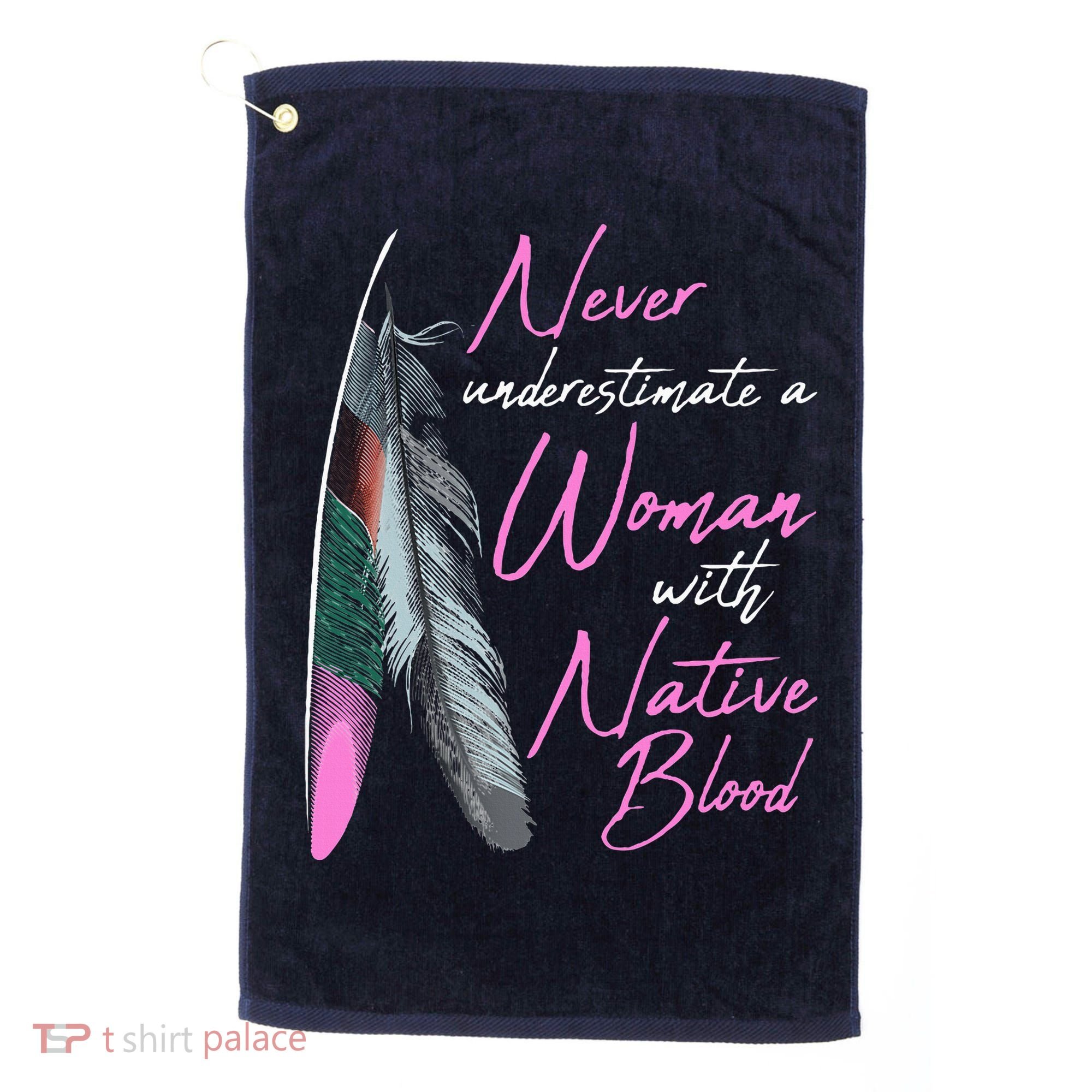 Native American A Woman With Native Blood American Golf Towel