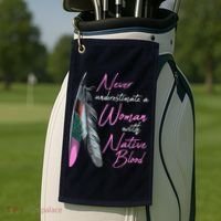 Native American A Woman With Native Blood American Golf Towel thumb 2