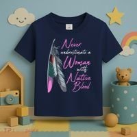 Native American A Woman With Native Blood American Toddler T-Shirt thumb 3