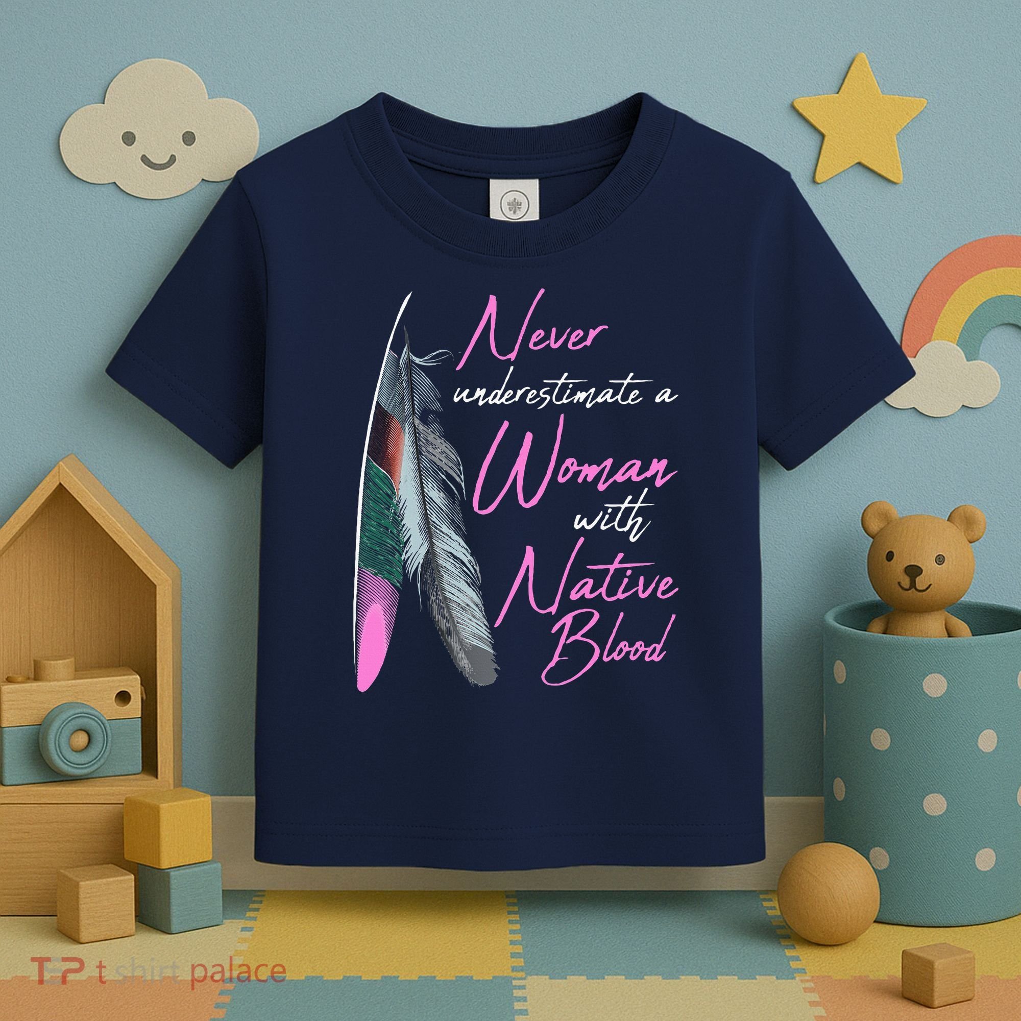 Native American A Woman With Native Blood American Toddler T-Shirt