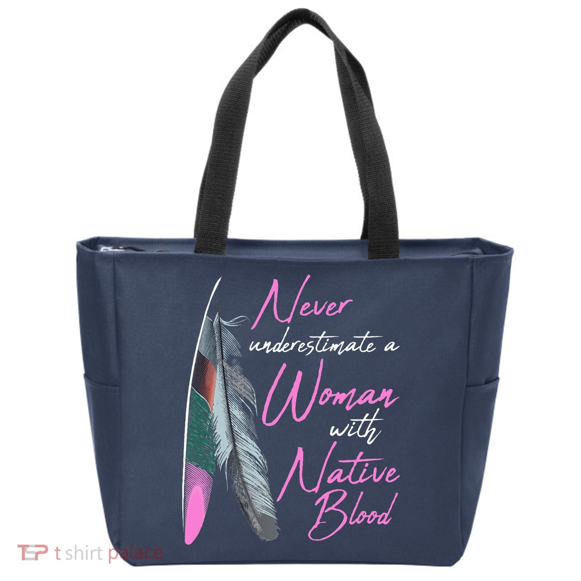 Native American A Woman With Native Blood American Tote Bag