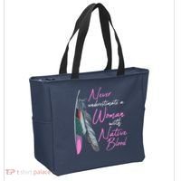 Native American A Woman With Native Blood American Tote Bag thumb 2
