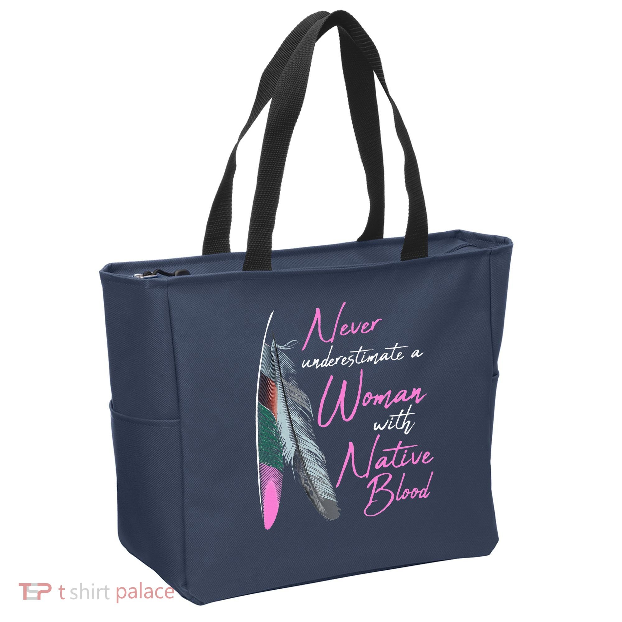 Native American A Woman With Native Blood American Tote Bag