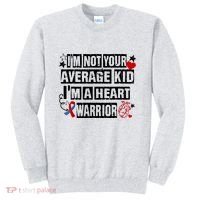 Not Average A Heart Warrior CHD Heart Disease Awareness Sweatshirt thumb 0