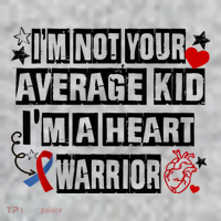 Not Average A Heart Warrior CHD Heart Disease Awareness Sweatshirt thumb 2