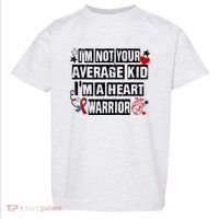 Not Average A Heart Warrior CHD Heart Disease Awareness Toddler T-Shirt thumb 0