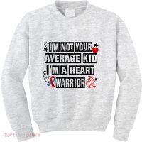 Not Average A Heart Warrior CHD Heart Disease Awareness Kids Sweatshirt thumb 0