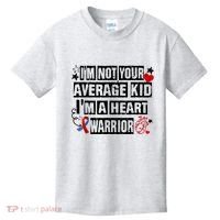 Not Average A Heart Warrior CHD Heart Disease Awareness Kids T-Shirt thumb 0
