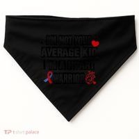 Not Average A Heart Warrior CHD Heart Disease Awareness USA-Made Doggie Bandana thumb 0