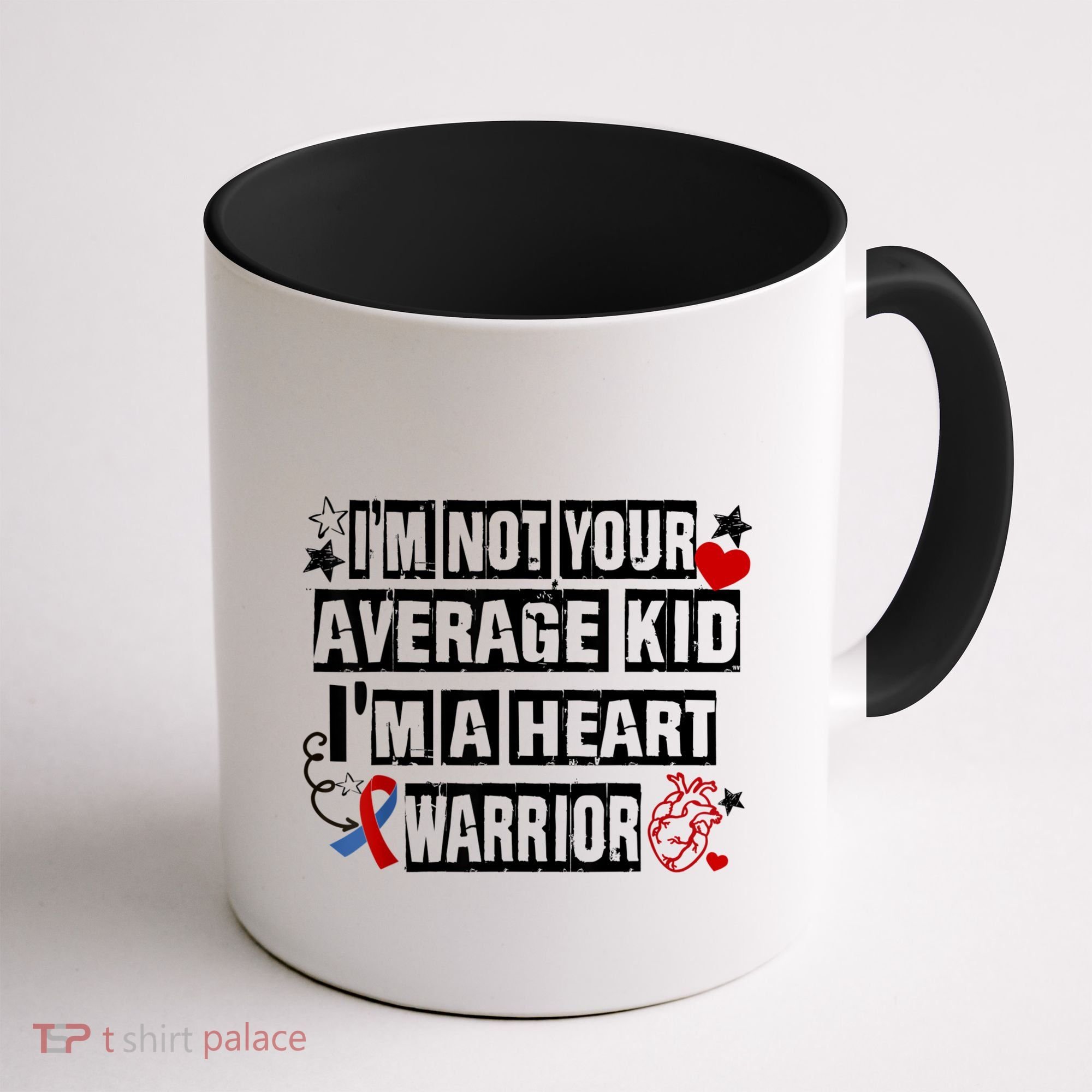 Not Average A Heart Warrior CHD Heart Disease Awareness Coffee Mug