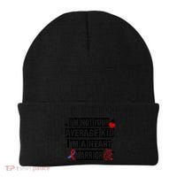 Not Average A Heart Warrior CHD Heart Disease Awareness Beanie thumb 0