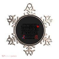 Not Average A Heart Warrior CHD Heart Disease Awareness Ornament thumb 0