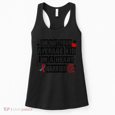 Not Average A Heart Warrior CHD Heart Disease Awareness Women's Tank Top