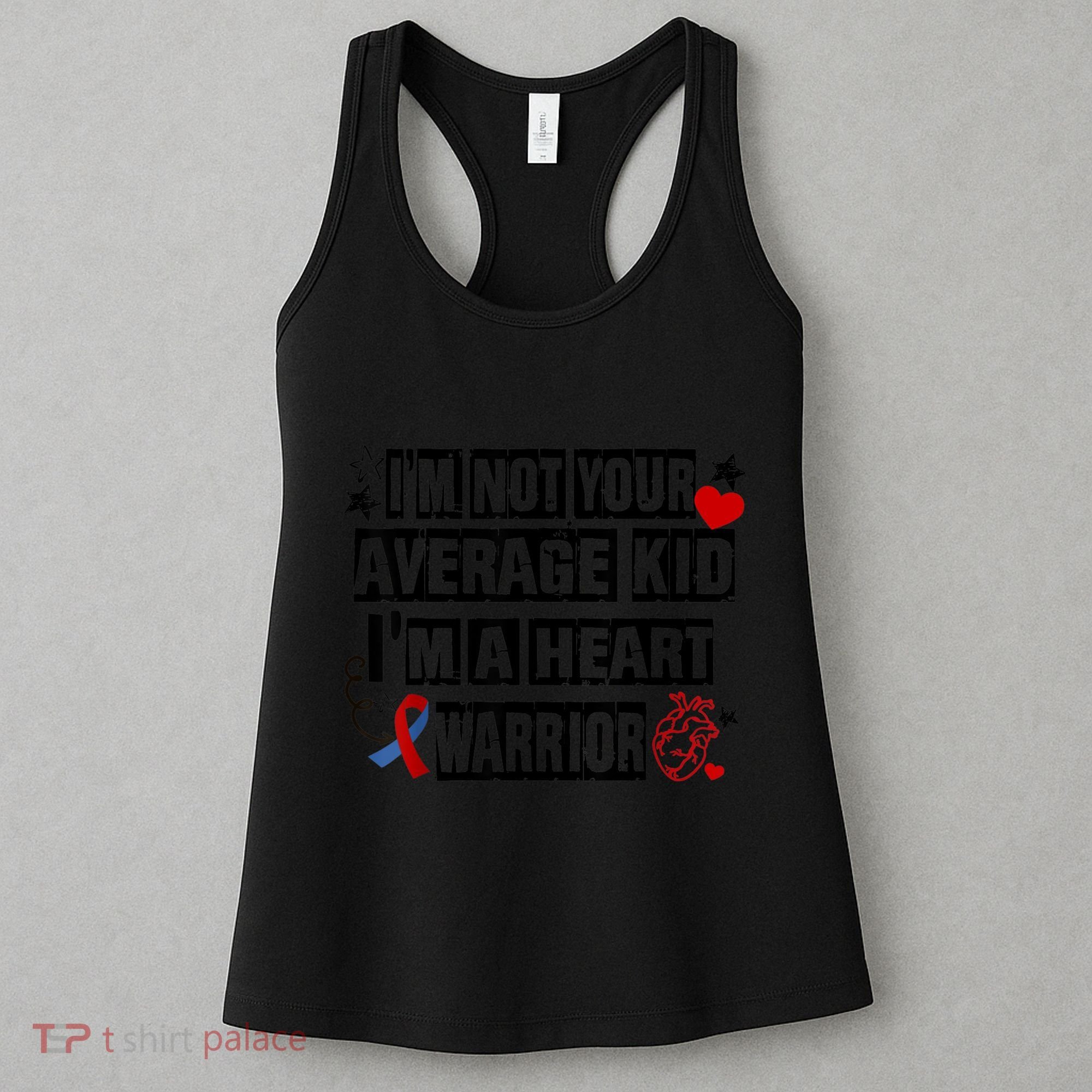 Not Average A Heart Warrior CHD Heart Disease Awareness Women's Tank Top