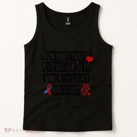 Not Average A Heart Warrior CHD Heart Disease Awareness Tank Top thumb 2