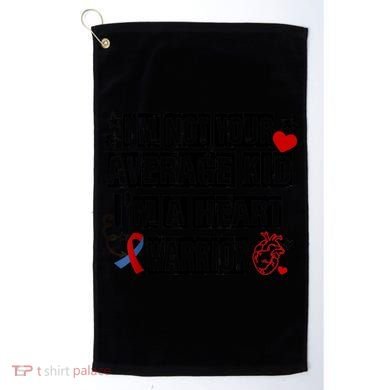 Not Average A Heart Warrior CHD Heart Disease Awareness Golf Towel