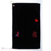 Not Average A Heart Warrior CHD Heart Disease Awareness Golf Towel thumb 0
