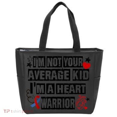 Not Average A Heart Warrior CHD Heart Disease Awareness Tote Bag