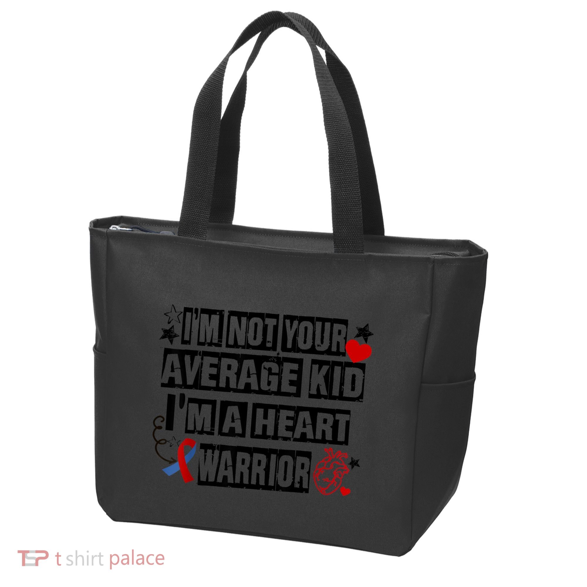 Not Average A Heart Warrior CHD Heart Disease Awareness Tote Bag