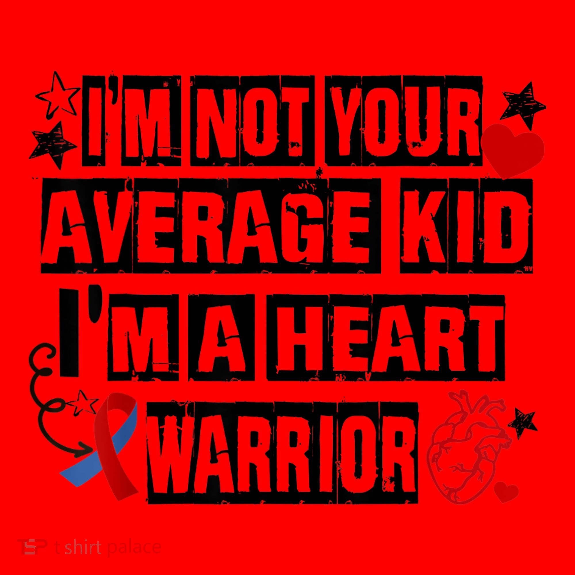 Not Average A Heart Warrior CHD Heart Disease Awareness Santa Hat