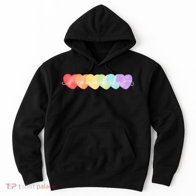 Neurodiversity Autism Awareness Hearts Hoodie