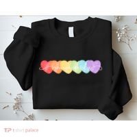 Neurodiversity Autism Awareness Hearts Sweatshirt thumb 2
