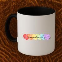 Neurodiversity Autism Awareness Hearts Coffee Mug thumb 2