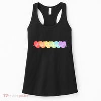 Neurodiversity Autism Awareness Hearts Women's Tank Top thumb 0