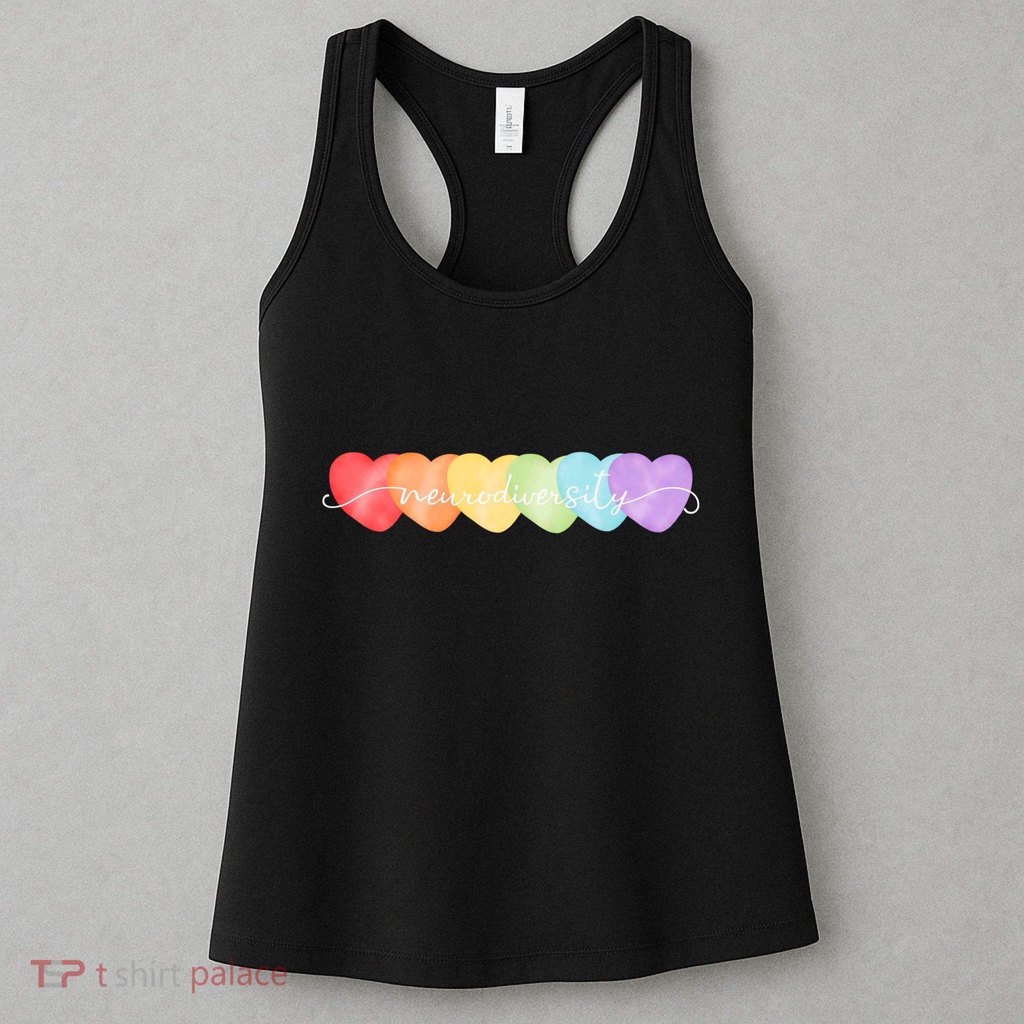 Neurodiversity Autism Awareness Hearts Women's Tank Top