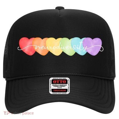 Neurodiversity Autism Awareness Hearts Hat