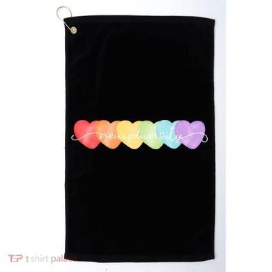 Neurodiversity Autism Awareness Hearts Golf Towel