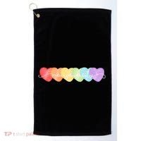 Neurodiversity Autism Awareness Hearts Golf Towel thumb 0