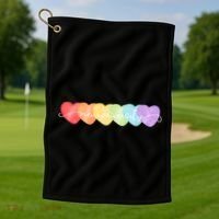 Neurodiversity Autism Awareness Hearts Golf Towel thumb 1
