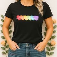 Neurodiversity Autism Awareness Hearts Women's T-Shirt thumb 2