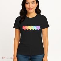 Neurodiversity Autism Awareness Hearts Women's T-Shirt thumb 4